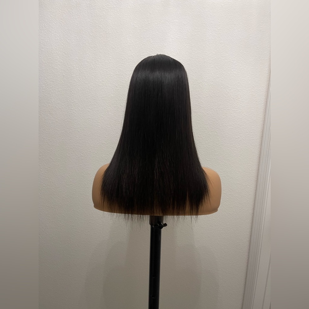 Top Quality 16” Silk Base, Silk Top Clip on Hair Topper, Raw Virgin Human Hair